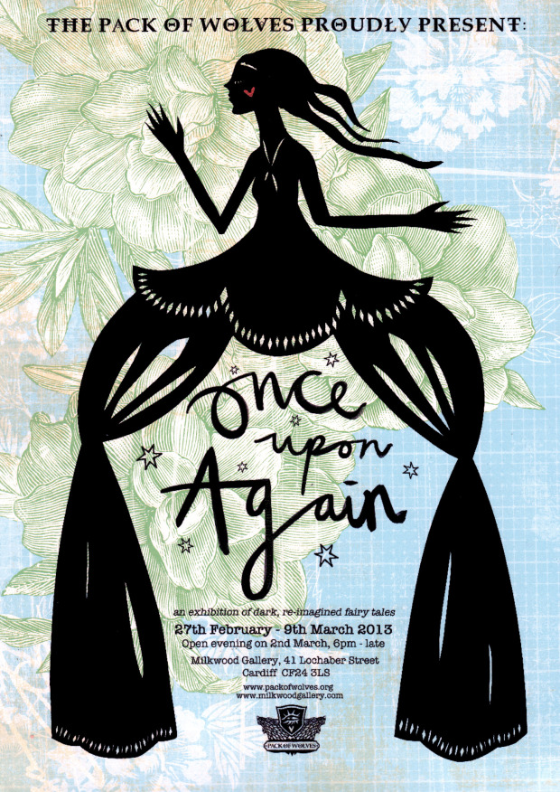 Once Upon Again Fairy Tale Exhibition Poster | Layla Holzer 2013